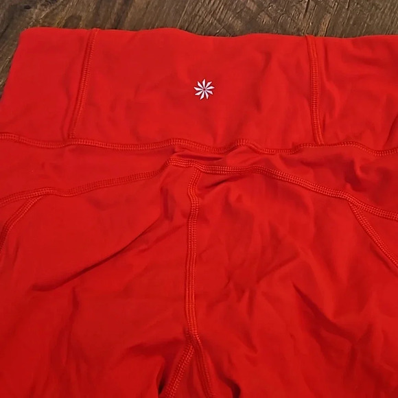 Athleta Rainer Tight Reflective Leggings Sz xs Red - Picture 3 of 7